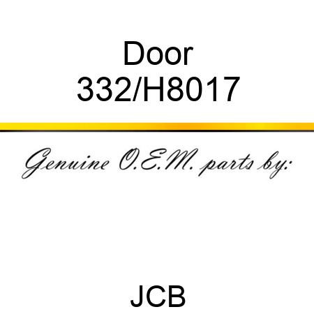 Door 332/H8017