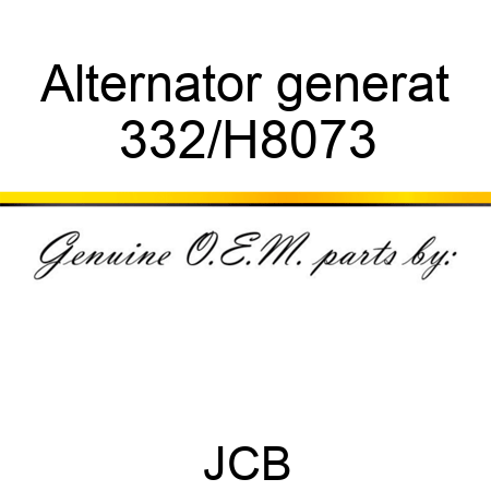 Alternator generat 332/H8073