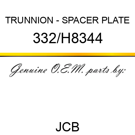 TRUNNION - SPACER PLATE 332/H8344