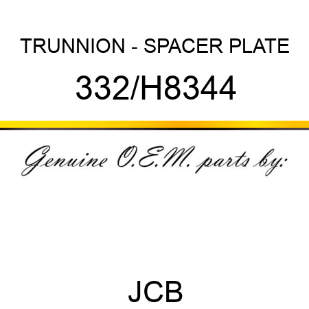 TRUNNION - SPACER PLATE 332/H8344