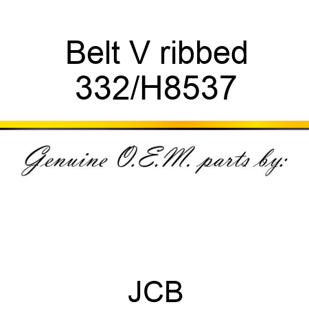 Belt V ribbed 332/H8537