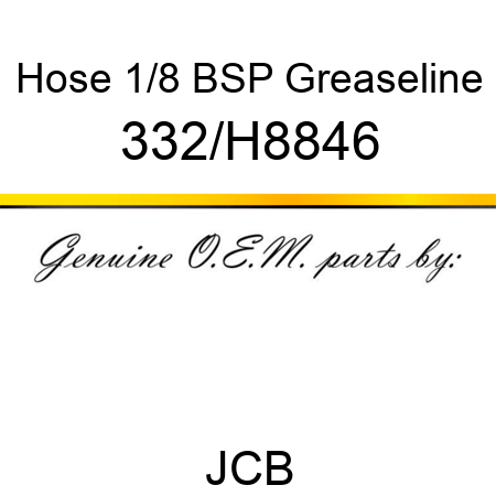 Hose 1/8 BSP Greaseline 332/H8846