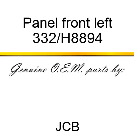 Panel front left 332/H8894