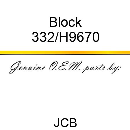 Block 332/H9670