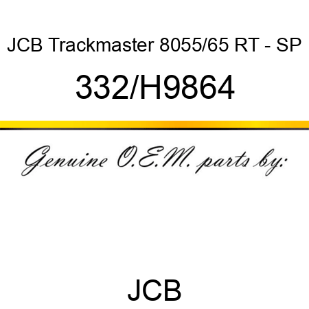 JCB Trackmaster 8055/65 RT - SP 332/H9864