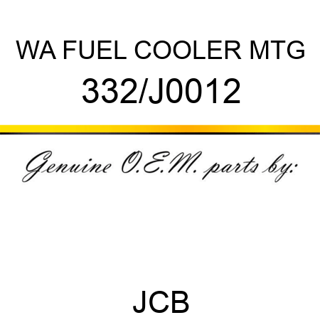 WA FUEL COOLER MTG 332/J0012