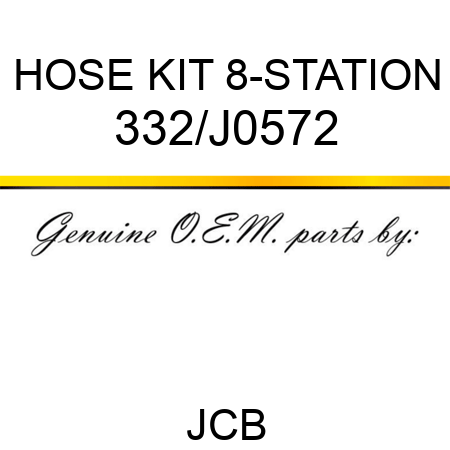 HOSE KIT 8-STATION 332/J0572