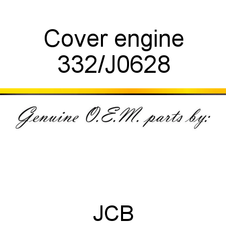 Cover, engine 332/J0628