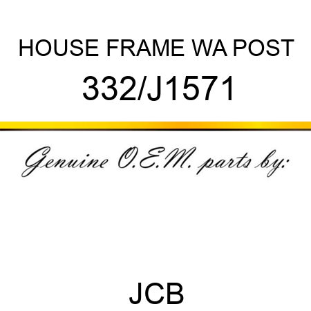 HOUSE FRAME WA POST 332/J1571