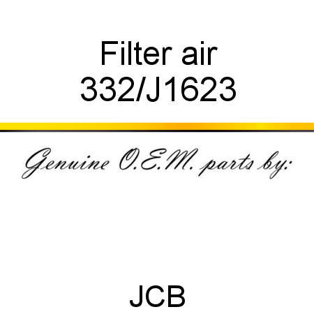 Filter, air 332/J1623