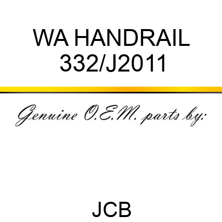 WA HANDRAIL 332/J2011