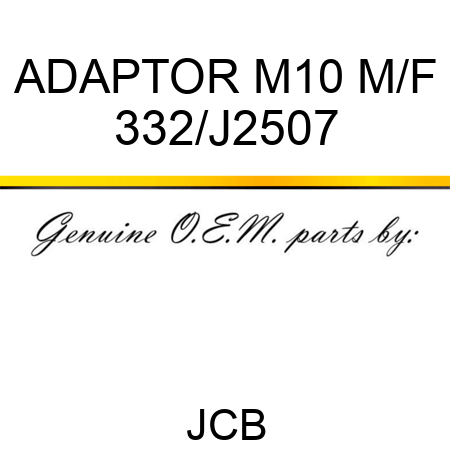 ADAPTOR M10 M/F 332/J2507