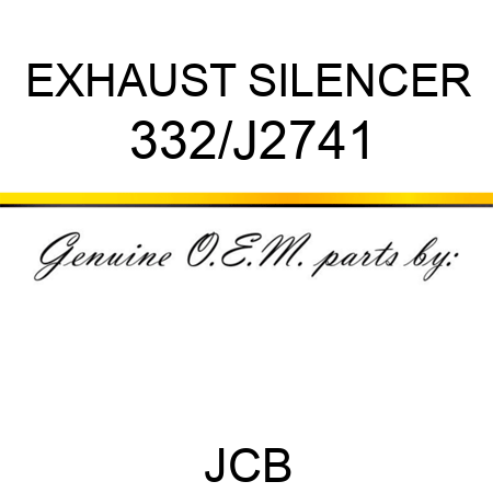 EXHAUST SILENCER 332/J2741