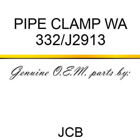 PIPE CLAMP WA 332/J2913