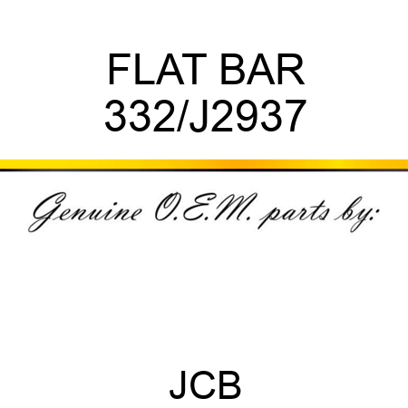 FLAT BAR 332/J2937
