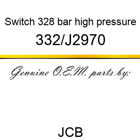Switch, 328 bar, high pressure 332/J2970