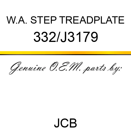 W.A. STEP TREADPLATE 332/J3179