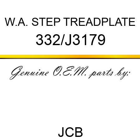 W.A. STEP TREADPLATE 332/J3179