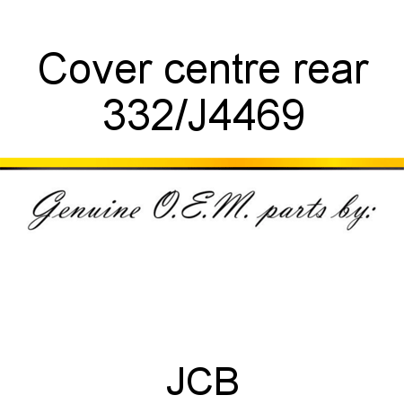 Cover, centre rear 332/J4469