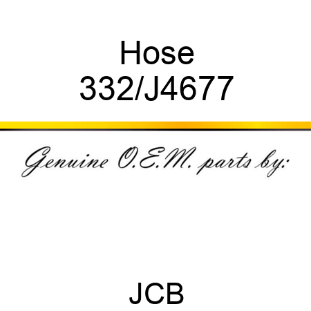 Hose 332/J4677
