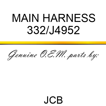 MAIN HARNESS 332/J4952