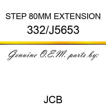 STEP 80MM EXTENSION 332/J5653