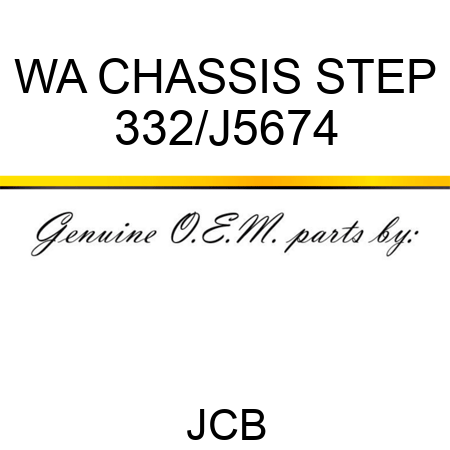 WA CHASSIS STEP 332/J5674