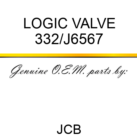 LOGIC VALVE 332/J6567