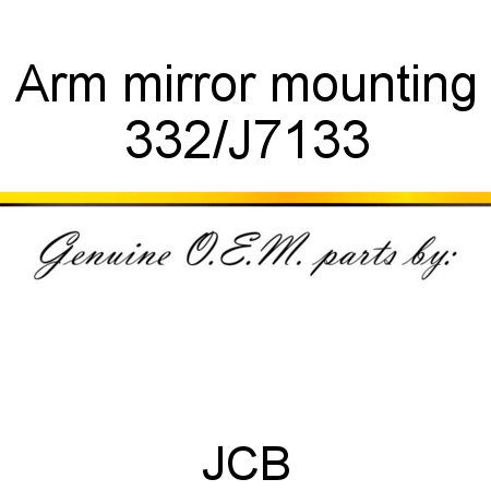 Arm, mirror mounting 332/J7133