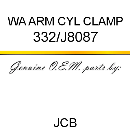 WA ARM CYL CLAMP 332/J8087