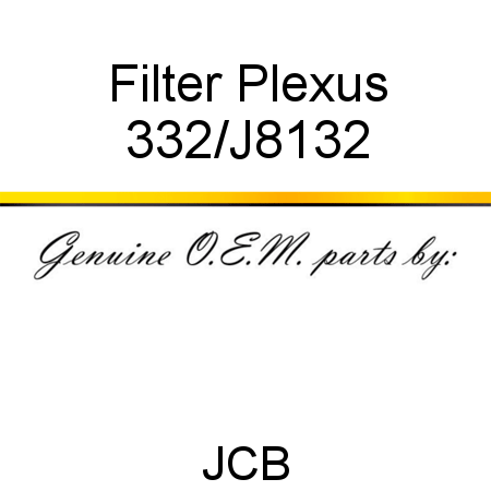 Filter, Plexus 332/J8132