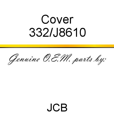 Cover 332/J8610