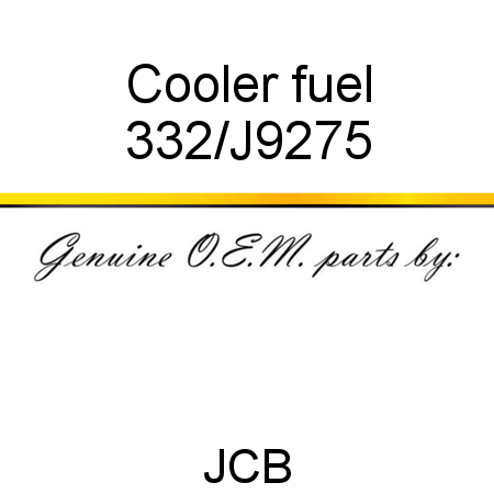 Cooler, fuel 332/J9275