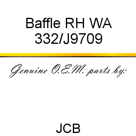 Baffle, RH WA 332/J9709