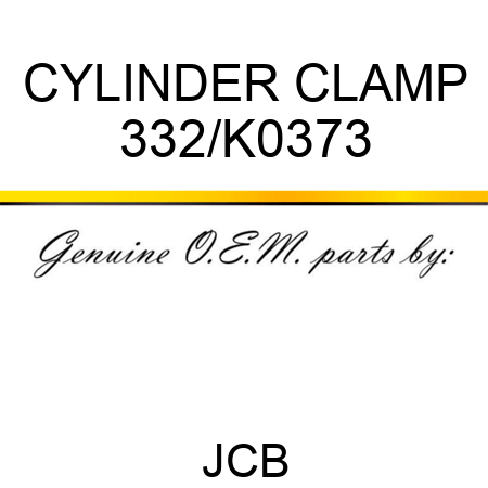 CYLINDER CLAMP 332/K0373