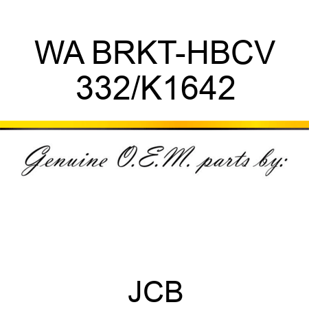 WA BRKT-HBCV 332/K1642