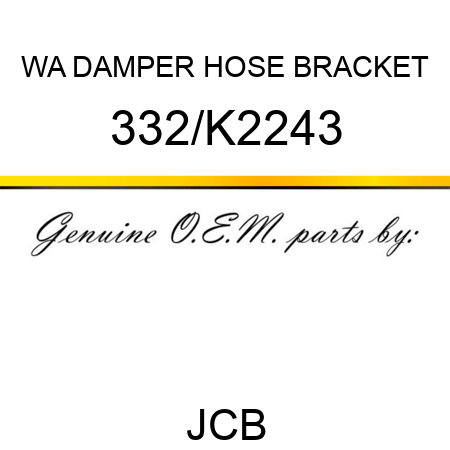 WA DAMPER HOSE BRACKET 332/K2243
