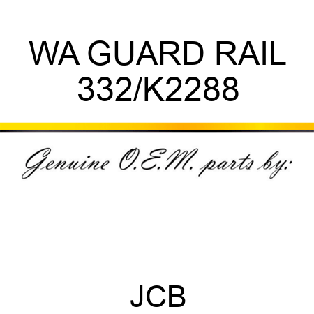 WA GUARD RAIL 332/K2288