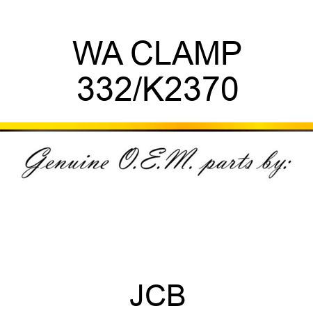 WA CLAMP 332/K2370