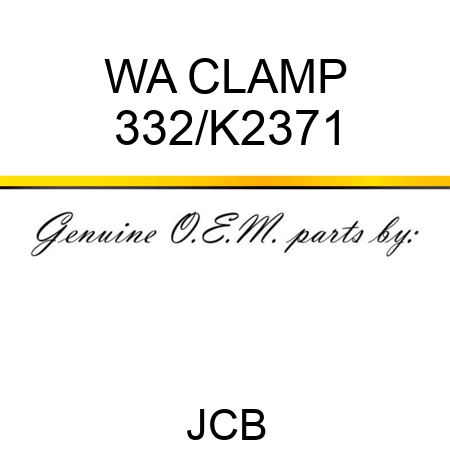 WA CLAMP 332/K2371