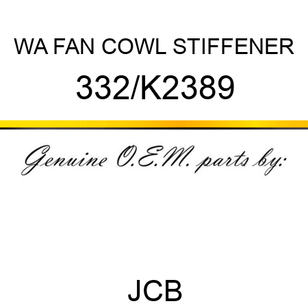 WA FAN COWL STIFFENER 332/K2389