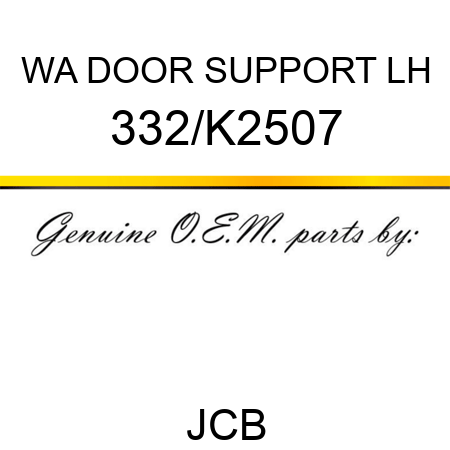 WA DOOR SUPPORT LH 332/K2507