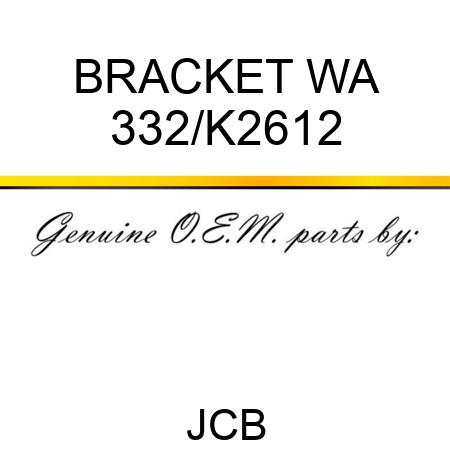 BRACKET WA 332/K2612