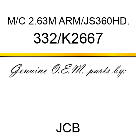 M/C 2.63M ARM/JS360HD. 332/K2667