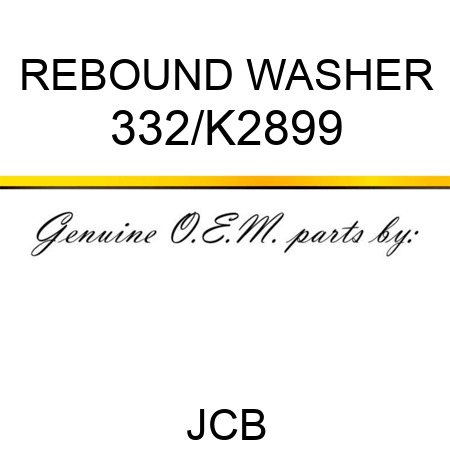 REBOUND WASHER 332/K2899
