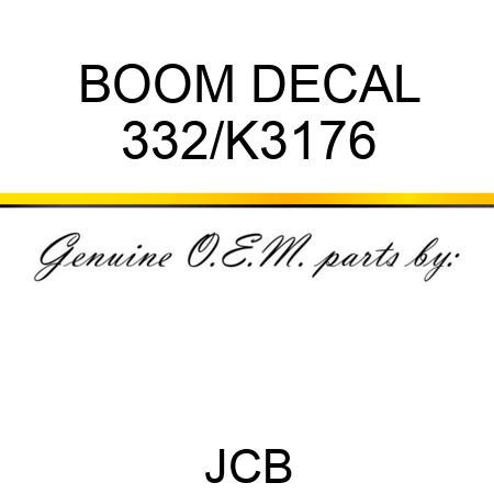 BOOM DECAL 332/K3176