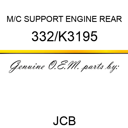 M/C SUPPORT ENGINE REAR 332/K3195