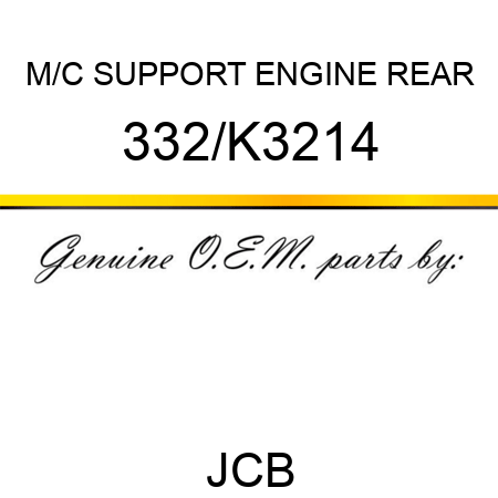 M/C SUPPORT ENGINE REAR 332/K3214