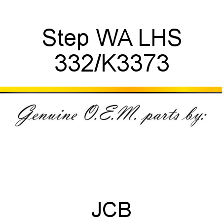 Step, WA LHS 332/K3373