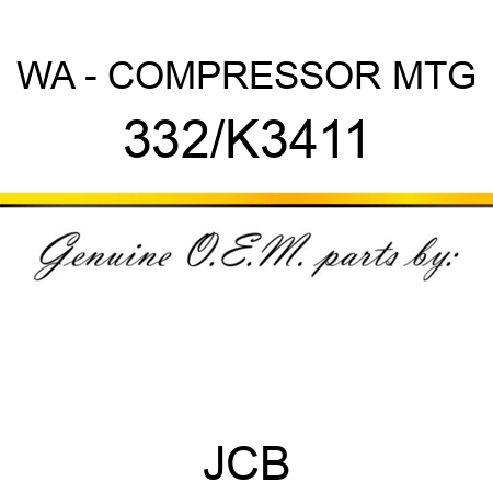 WA - COMPRESSOR MTG 332/K3411